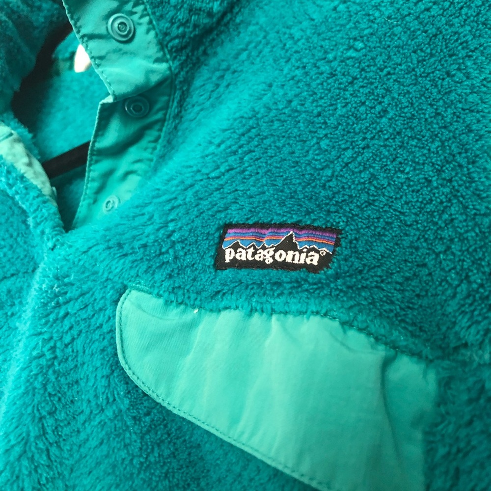 Patagonia Retro Turquoise Fleece Pullover